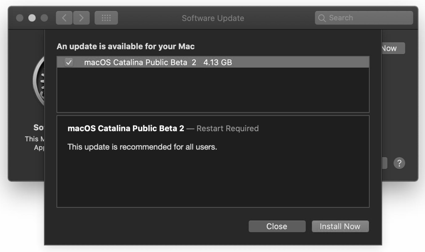 Download mac os catalina update